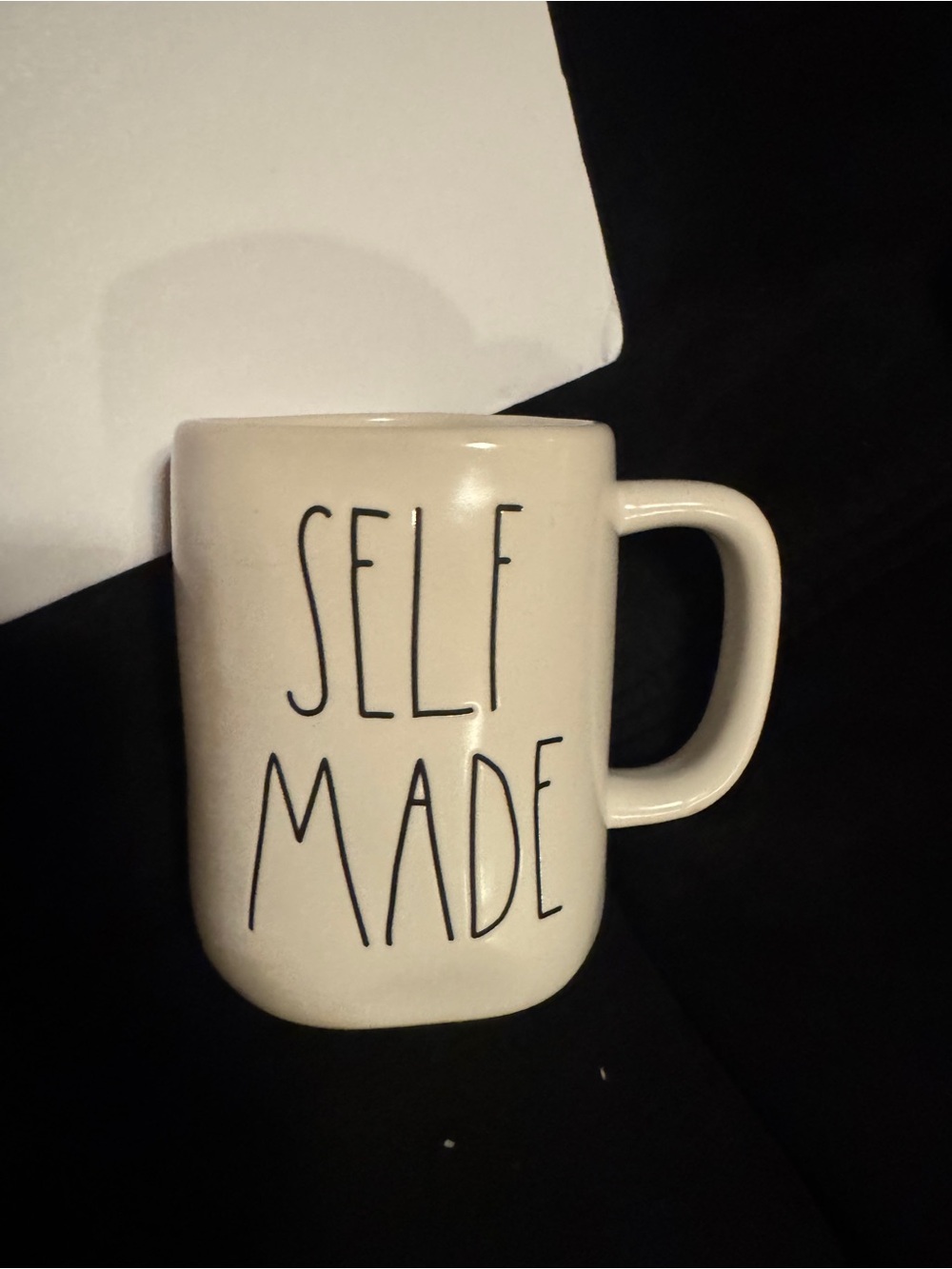 Rae Dunn ~ Self Made ~ Mug Magenta Artisan Collection White  Coffee Cup Tea Cup